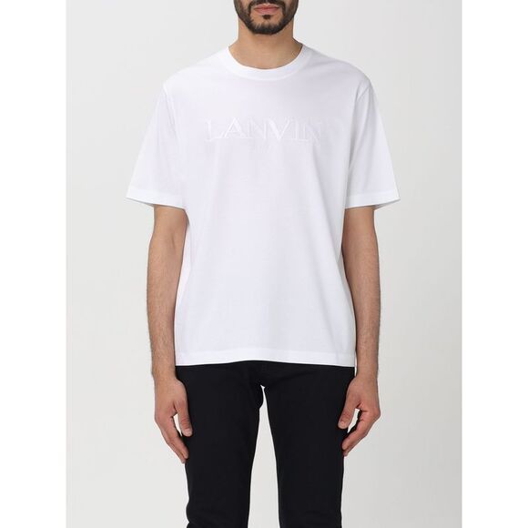 LANVIN - T-SHIRT REGULAR FIT IN COTONE CON LOGO - Eleonora Bonucci